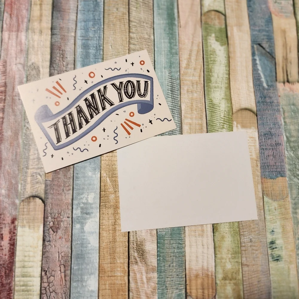 25 Thank You Cards 4x6 note cards pods cards